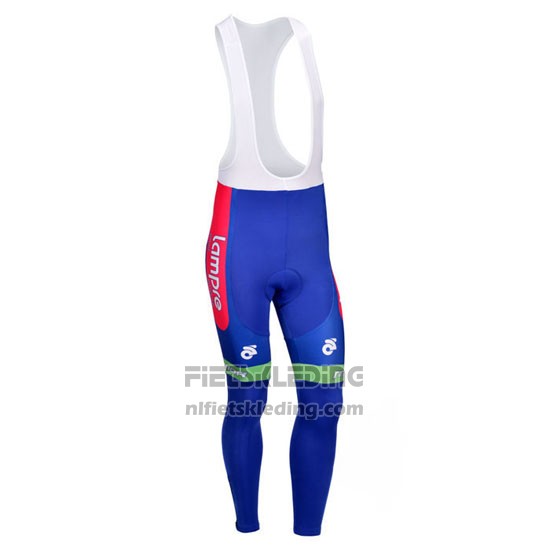 2012 Fietskleding Lampre Merida Roze en Azuur Lange Mouwen en Koersbroek